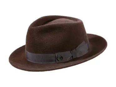 Fedora Velours meliert – handgefertigt in der Schweiz