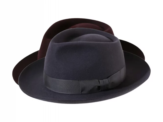 Haarfilzhut Fedora mit Klapprand wird zum Bogart
