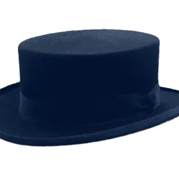 Western Zylinderhut Silver Town aus Haarfilz mit Rebsband und Krempeneinfassung