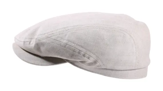 Schiebermütze Baumwolle Beige