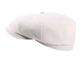 Paperboy Sommermütze aus Baumwolle Hellbeige