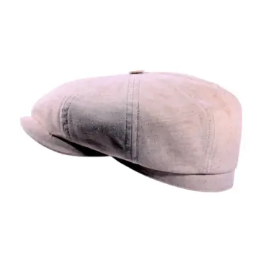 Paperboy Sommermütze aus Baumwolle Hellbeige