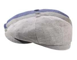 Paperboy Sommermütze Fischgrat Leinen