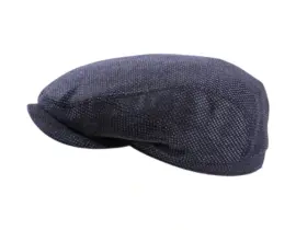 Schiebermütze aus Wolle-Kaschmir in Marineblau