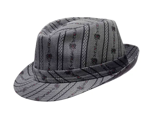 Sommerhut Edelweiss Trilby mit Edelweissmuster