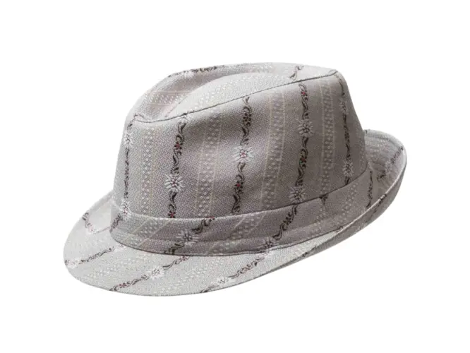 Sommerhut Edelweiss Trilby mit Edelweissmuster