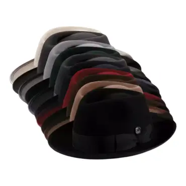 Bogart Fedora Haarfilzhut mit Klapprand – handgefertigt in der Schweiz