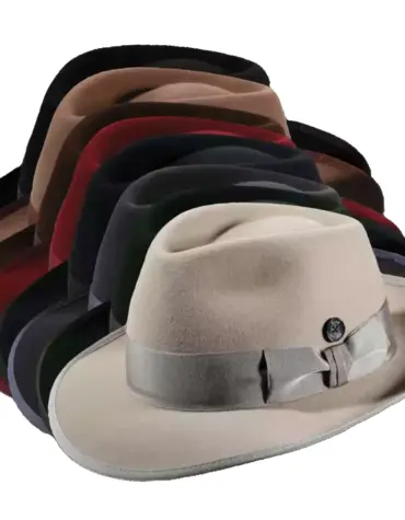 Bogart Fedora Haarfilzhut mit Klapprand – handgefertigt in der Schweiz