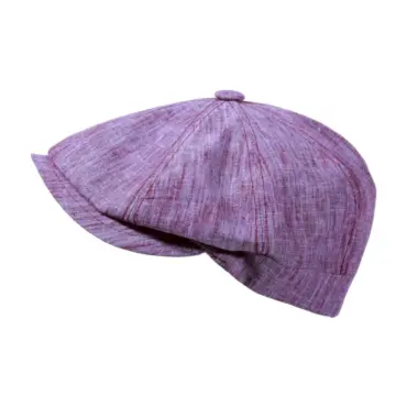 Paperboy-Mütze mit Steg in Bordeaux – klassische Schirmmütze aus Stoff