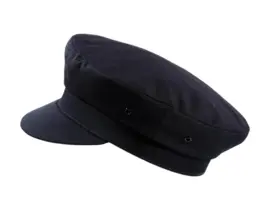 Camaret Mütze aus Polyester und Baumwolle in Schwarz mit Lüftungslöchern