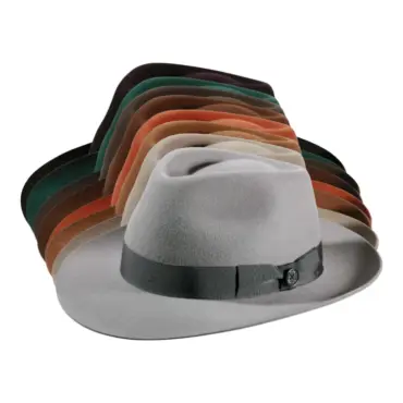 Fedora/Bogart Filzhut mit Klapprand – imprägniert, Handarbeit