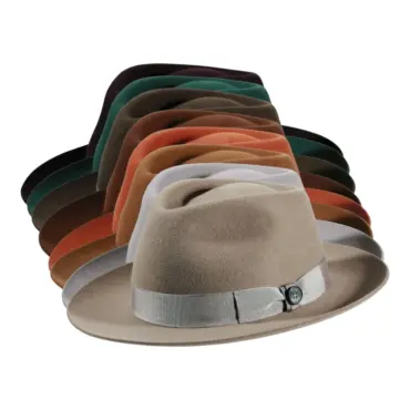 Fedora/Bogart Filzhut mit Klapprand – imprägniert, Handarbeit