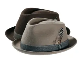 Filzhut "Rugged Herringbone" mit Klapprand