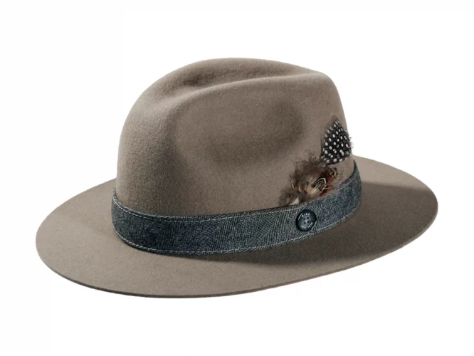 Filzhut Fedora "Rugged Herringbone" – Bild 3