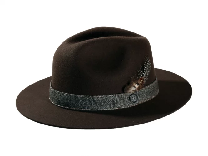 Filzhut Fedora "Rugged Herringbone" – Bild 2