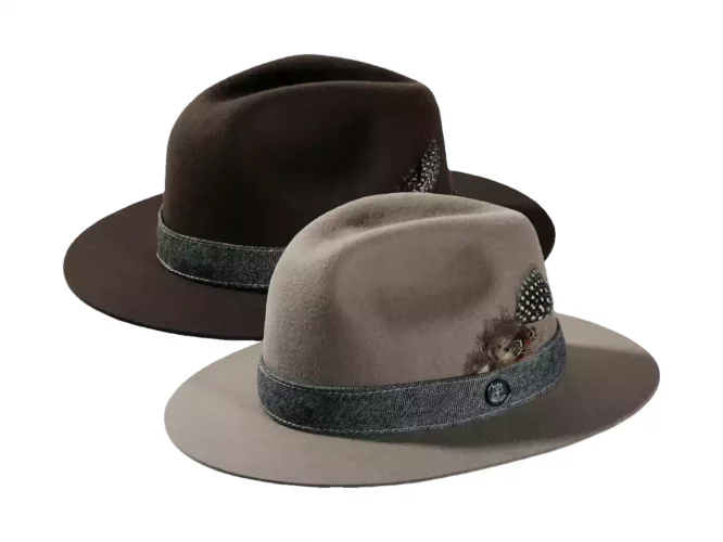 Filzhut Fedora "Rugged Herringbone"