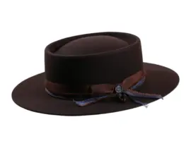 Vaquerohut Hazienda – Premium Filzhut mit Rebsband und Perlen