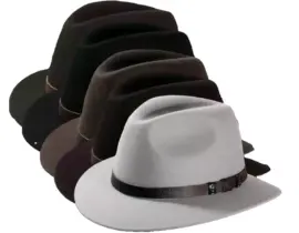 Traveler Filzhut waterproof & crushable mit Lederband, handgefertigt in der Schweiz