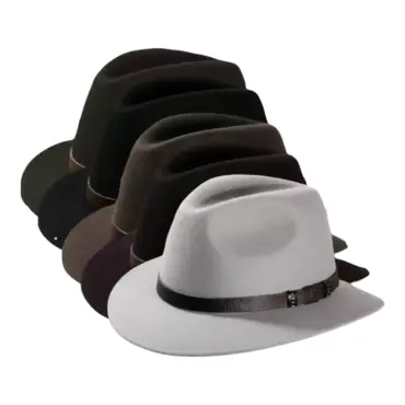 Traveler Filzhut waterproof & crushable mit Lederband, handgefertigt in der Schweiz