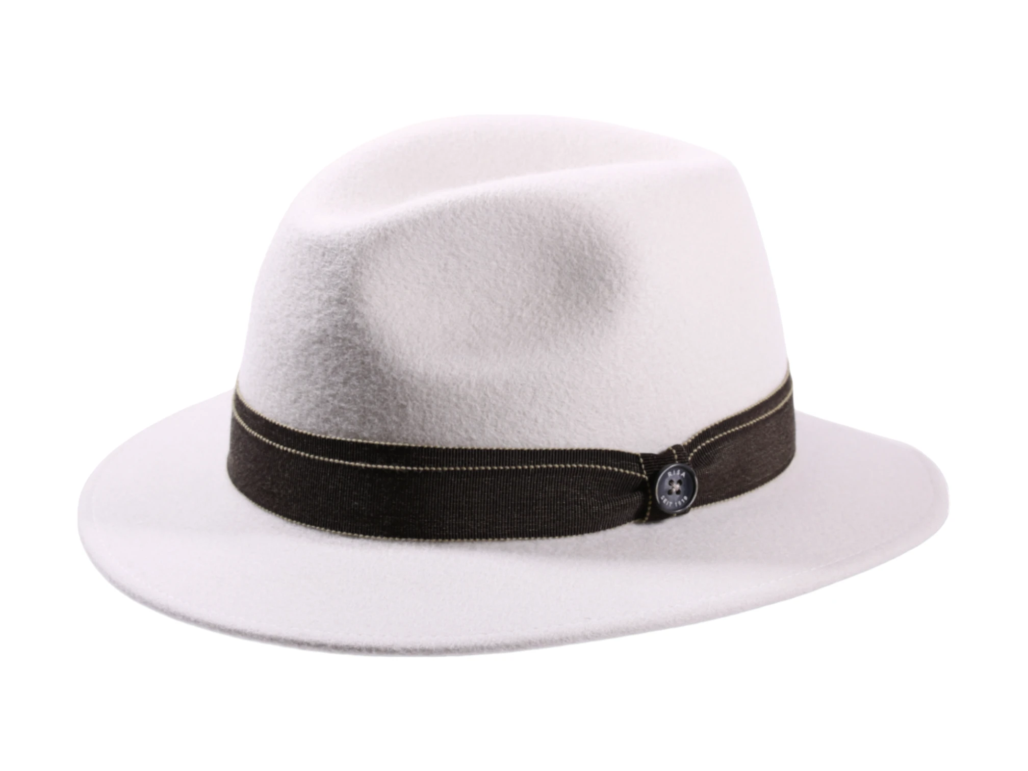 Fedora Traveler Wollfilz mit breiter Krempe, Handarbeit Schweiz