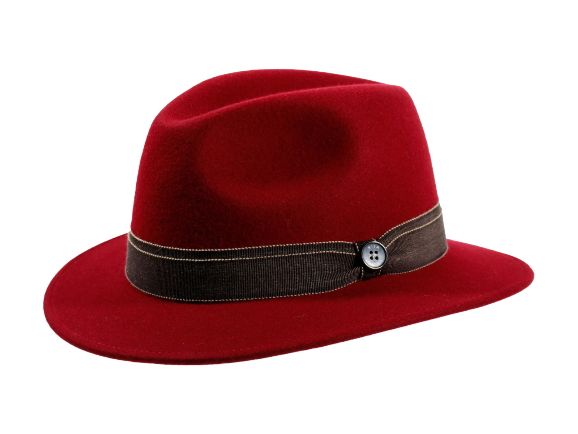 Fedora Traveler Wollfilz mit breiter Krempe, Handarbeit Schweiz