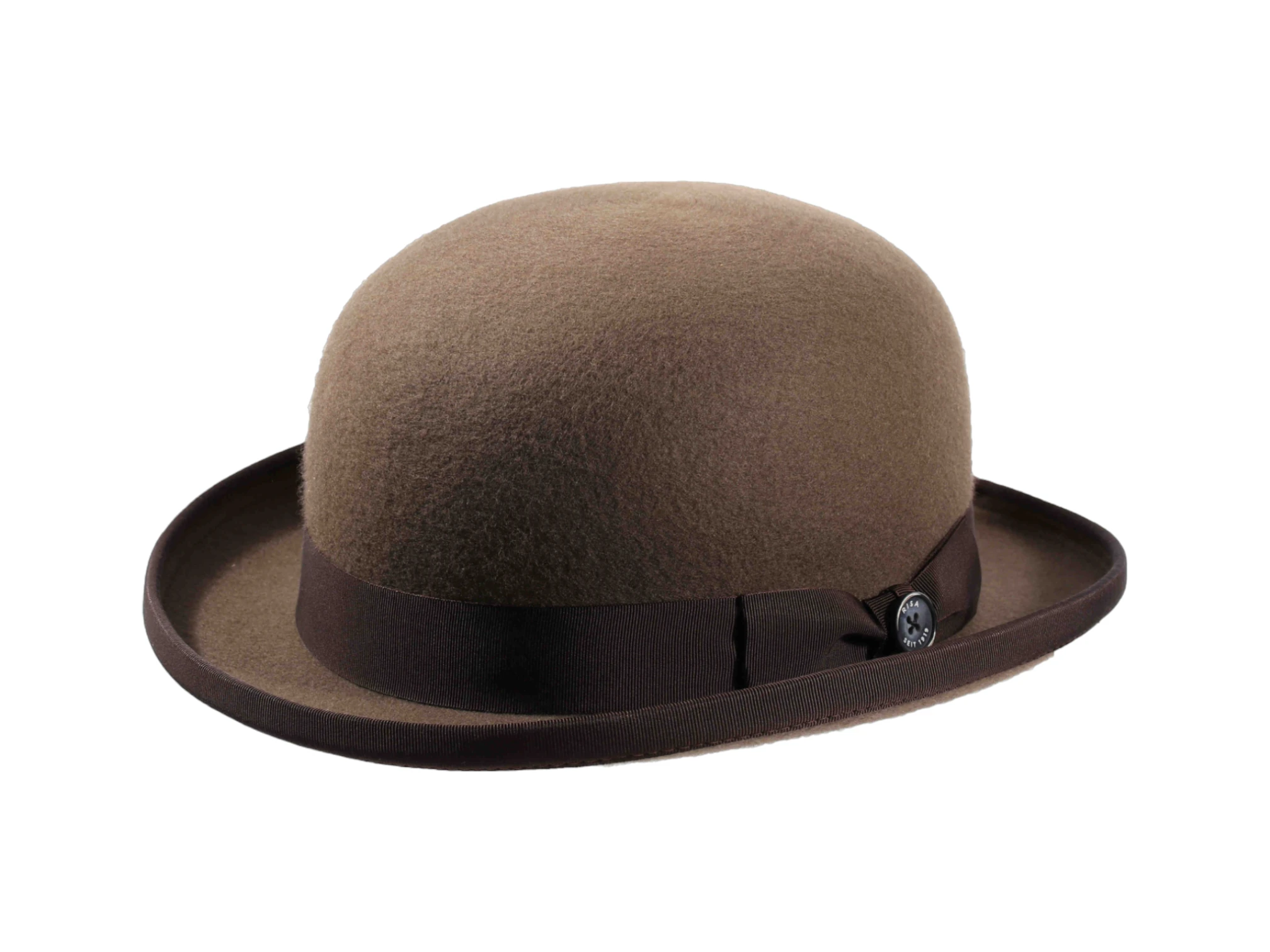 Bowler flacher Filzhut mit Einfassung – Bild 4