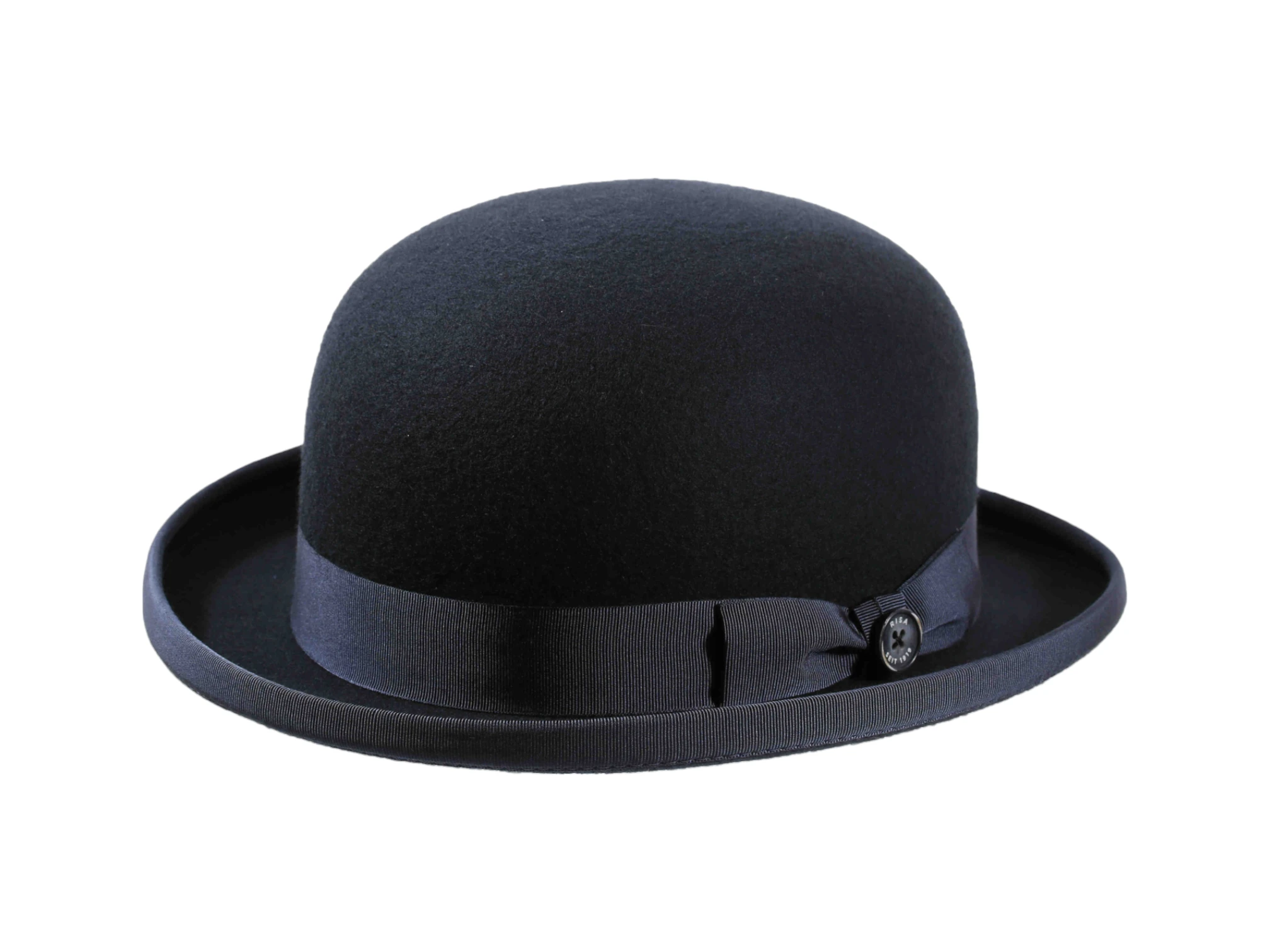 Bowler flacher Filzhut mit Einfassung – Bild 3