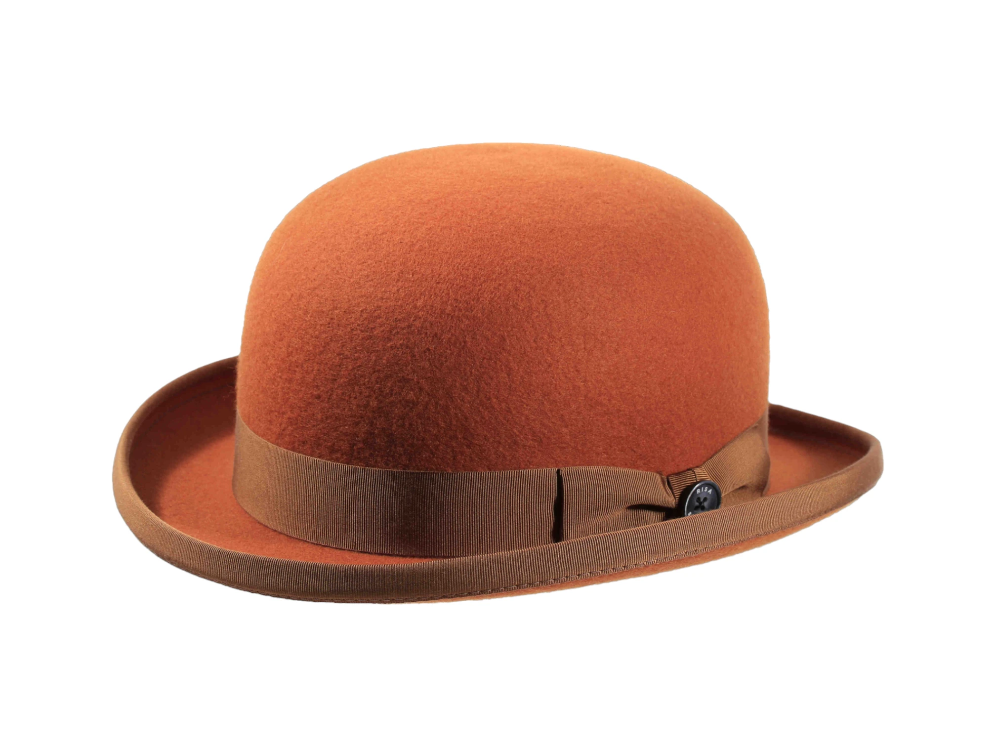 Bowler flacher Filzhut mit Einfassung – Bild 2