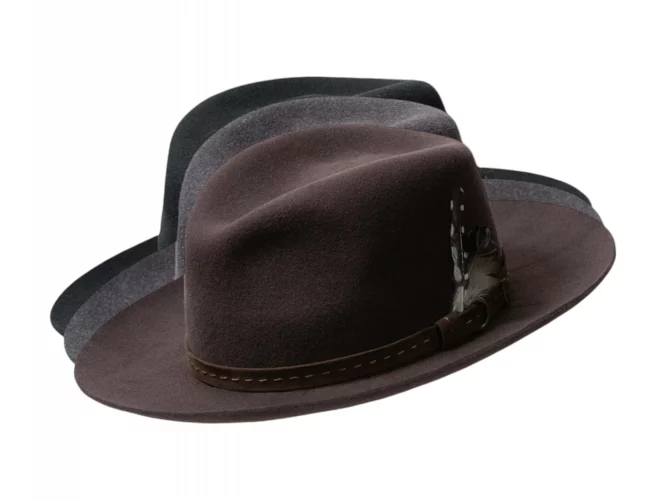 Fedora & Bogart - Filzhut mit Klapprand