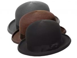 weicher Filzhut Melone / Bowler