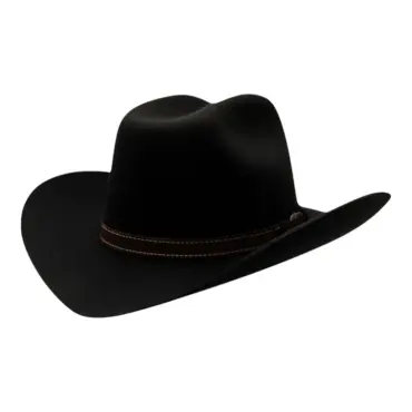 Westernhut Rodeo mit spitz zulaufender Krempe in Schwarz