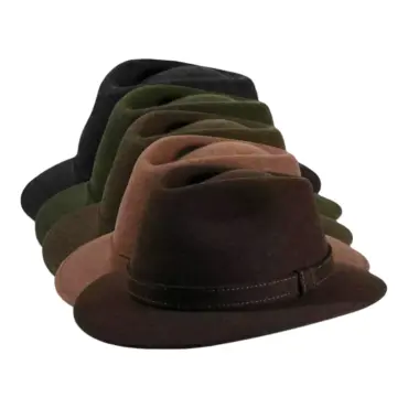 ityhut aus Wollfilz mit schmaler Krempe, handgefertigt in der Schweiz