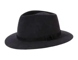 Filzhut City meliert mit Lederhutband