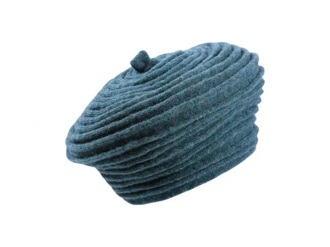 Béret aus Wollbänder – Bild 4