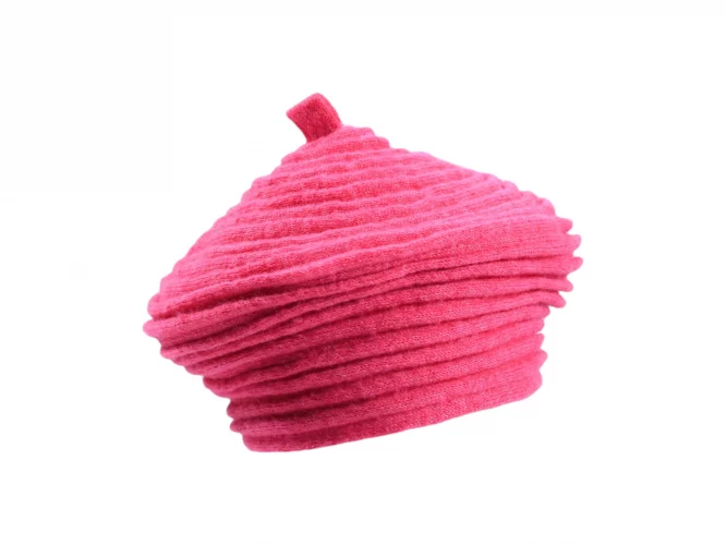 Béret aus Wollbänder – Bild 6