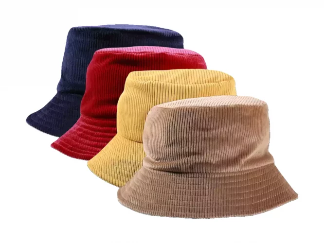 Cord Bucket Hut aus Stoff