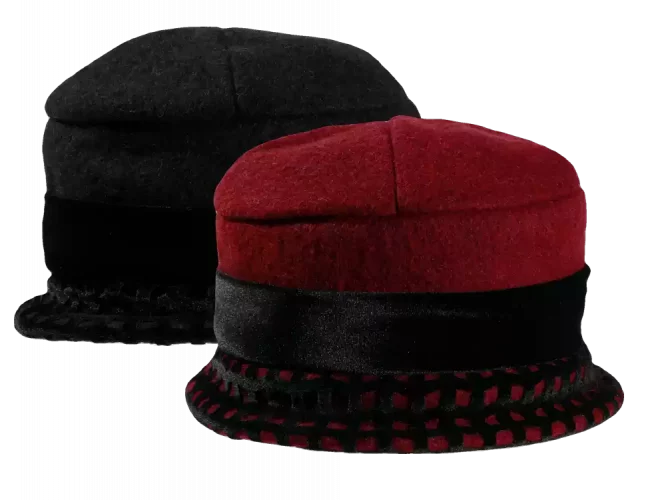 Damenhut Cloche mit Netzrand