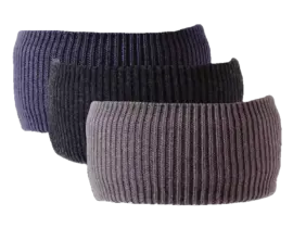 Stirnband Strick in drei Farben