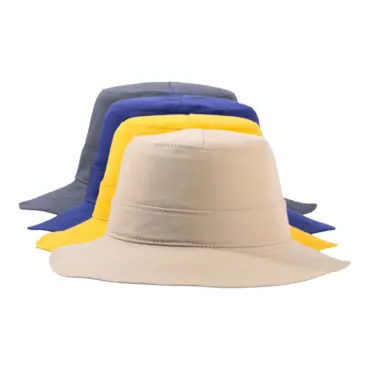 Outdoorhut gewachst in Gelb, Beige, Marine und Anthrazit