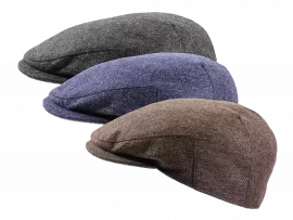 Schiebermütze "Pure Wool Herringbone"
