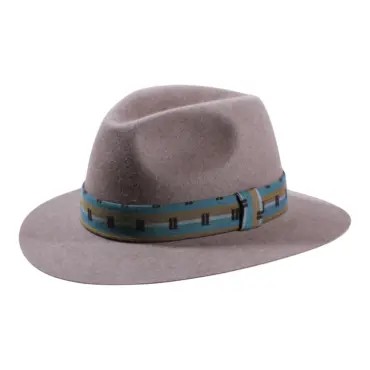Fedora Traveler Biberfilz mit breiter Krempe, Handarbeit Schweiz