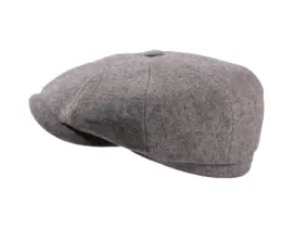 Paperboy-Mütze Shelby grau – Handarbeit aus Europa