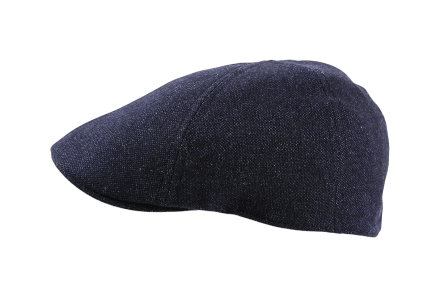 Schiebermütze St. Moritz anthrazit aus Wolle und Seide, Handarbeit Risa