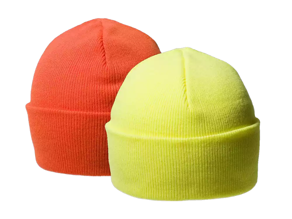 Strickmütze für den Arbeitsschutz in Neofarben