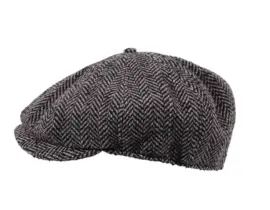 Paperboy mit feinem Fischgratmuster