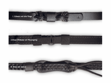 LEDERHUTBÄNDER 3 VARIATIONEN