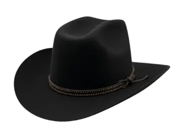 Westernhut Montana mit breiter Krempe und Lederhutband