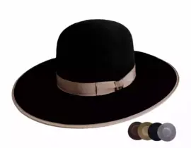 Open Crown - Old West Filzhut