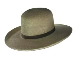 Western Strohhut OPEN CROWN aus Weizenstroh – Handgefertigt in der Schweiz