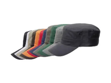 Cubamütze aus Baumwolle mit Rebsband in elf Farben